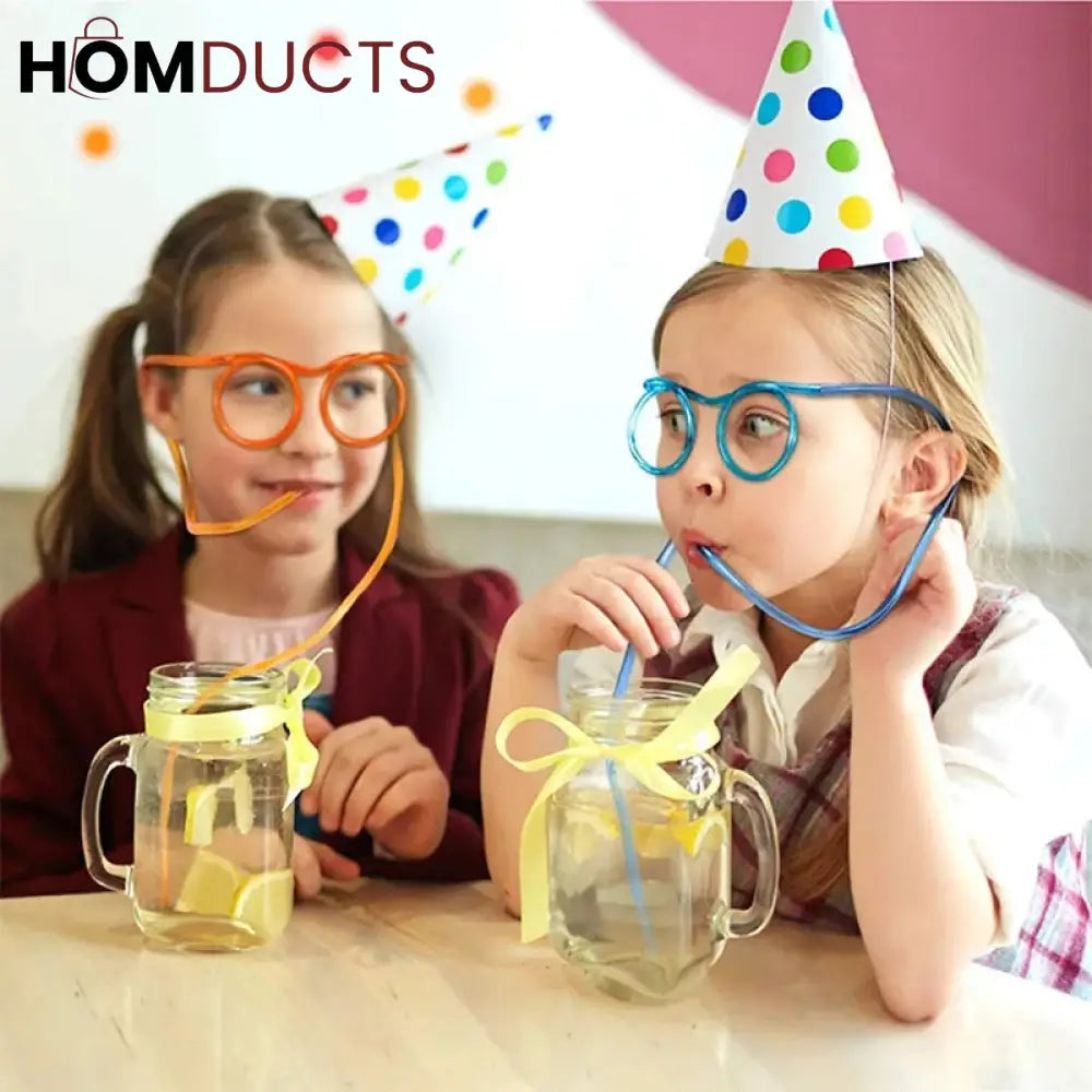 Creative fun Sun Glasses Straw